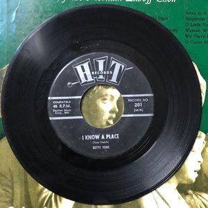 Betty York I Know A Place Vinyl 45 Record